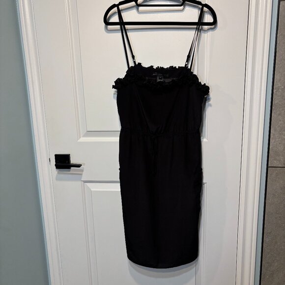 Marc by Marc Jacobs Black Silk Spaghetti Strap Dress Size 6 - Picture 1 of 6